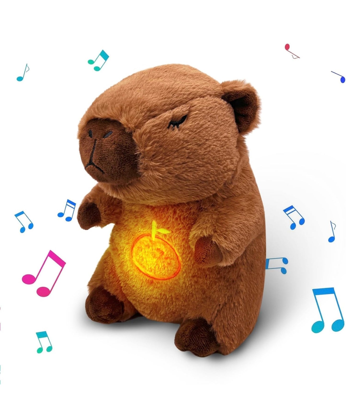 Capibara de peluche que respira para aliviar el estrés y ansiedad