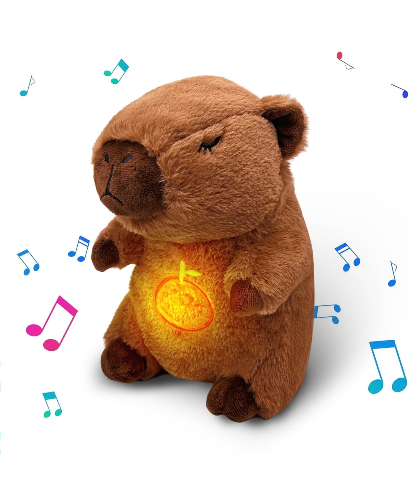 Capibara de peluche que respira para aliviar el estrés y ansiedad